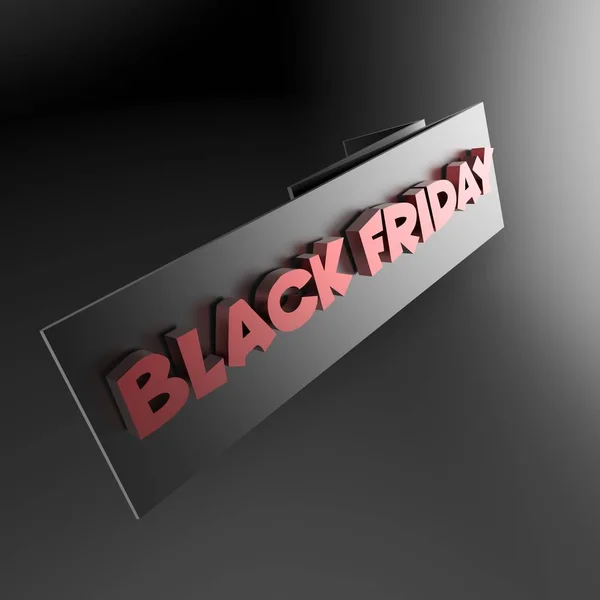 3D-gengivelse af Black Friday banner - Stock-foto