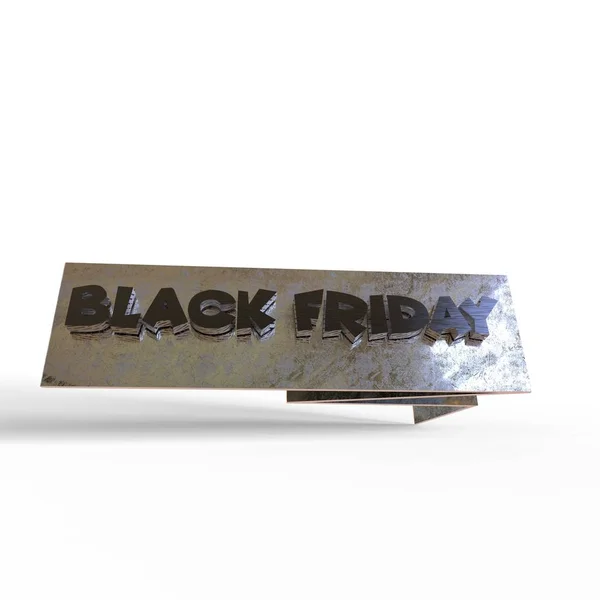 3D render of Black Friday banner — Stock Photo, Image