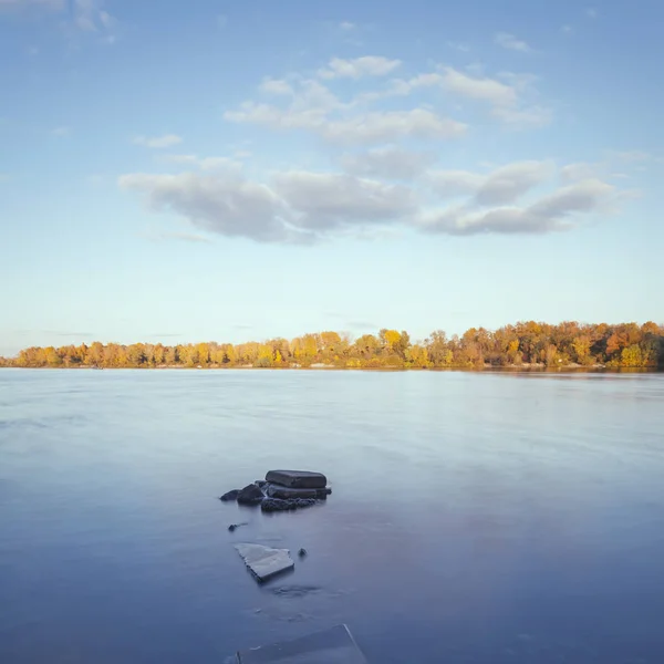 Minimalist Misty Landscape Ukraine — Stock Photo, Image