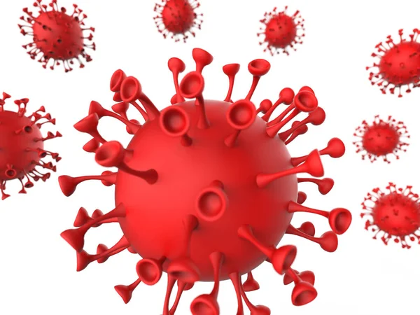 Coronavirus Utbrott Och Koronvirus Influensa Bakgrund Som Farliga Influensa Stam — Stockfoto
