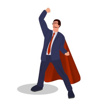 Kırmızı pelerinli bir iş adamı.. 