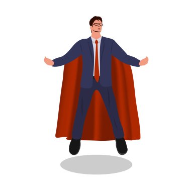 Kırmızı pelerinli bir iş adamı.. 