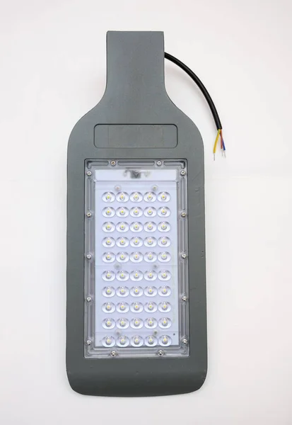 Foto Van Nieuwe Elektrische Led Straatlamp — Stockfoto