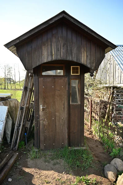 Photo of the toilet in the village in the open air. Universal concept. — Stock Image Photo Toilet Village Open Air Universal Concept Royalty Free Stock Images