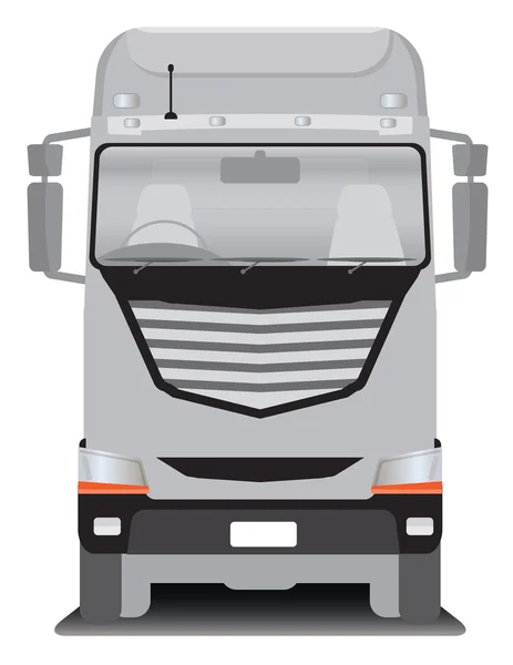 Vue avant du camion cargo BIg — Image vectorielle