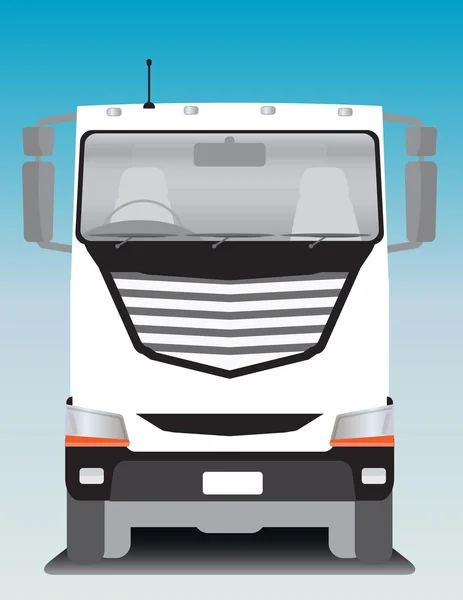 Vue avant du camion cargo BIg — Image vectorielle