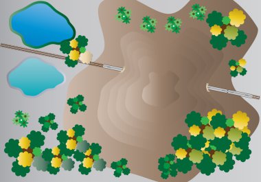 En iyi dizel görünümü sebebiyle tren ve tünel dağ altında 