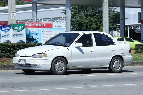 自家用車、ヒュンダイ アクセント. — ストック写真