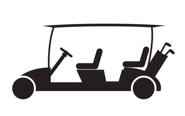 Wózek golfowy lub golf samochód wektor — Wektor stockowy