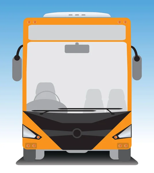 観光バスの正面図 — ストックベクタ