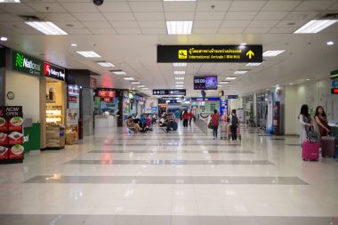 Uluslararası Terminal Chiang mai Internatio içinde yolcu