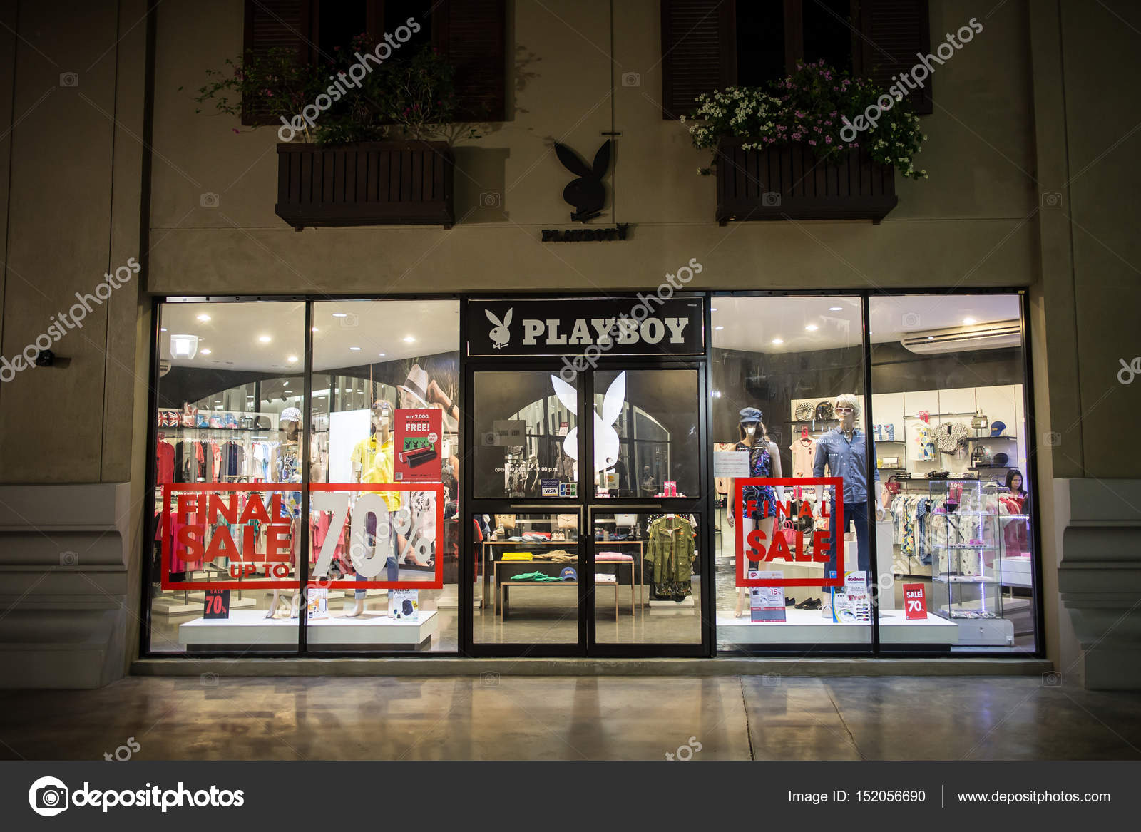 Playboy shop in Premium Outlet Chiangmai. - Stock Playboy shop in Premium Outlet Chiangmai. - Stock