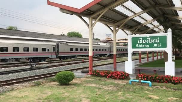 New Passenger car of Train no.11. Uttaravithi — Stock Video