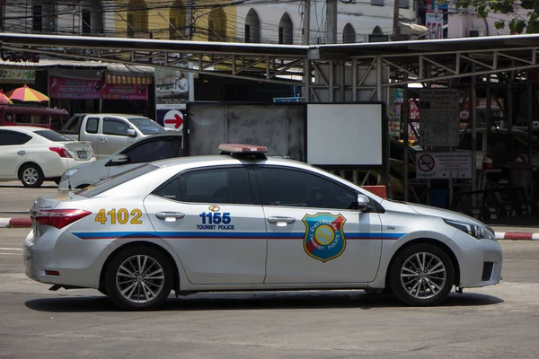 Turist Police.Toyota Corolla Altis polis arabası. — Stok fotoğraf