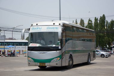 Sunlong otobüs Greenbus şirketi. VIP otobüs güzergahı Chiangmai arasında