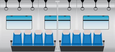 Düz tasarım, içinde Metro yolcu treni