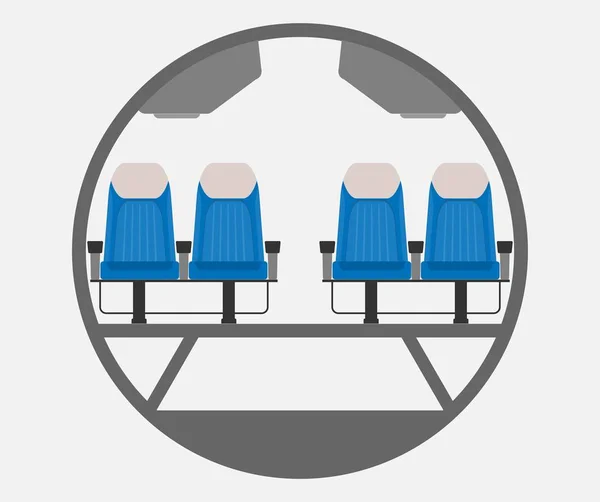 Cuerpo estrecho Avión Sección transversal — Archivo Imágenes Vectoriales