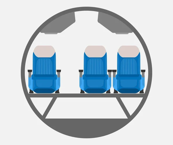 Corpo estreito Avião Vetor de seção transversal —  Vetores de Stock