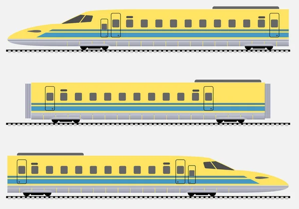 Train express de voyageurs Illustration vectorielle — Image vectorielle