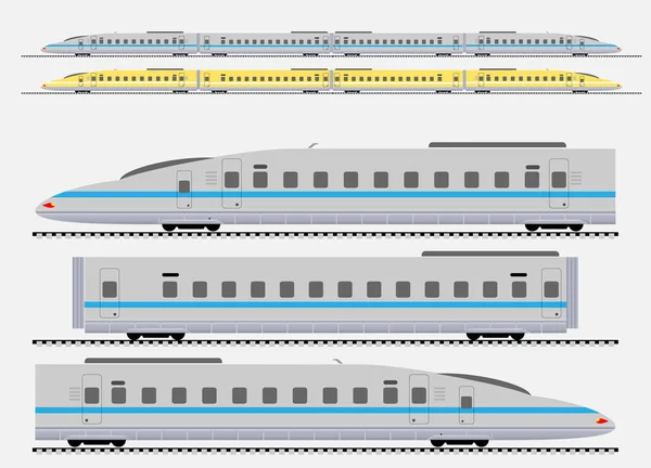 Passenger express train Vector illustration — Stock Vector