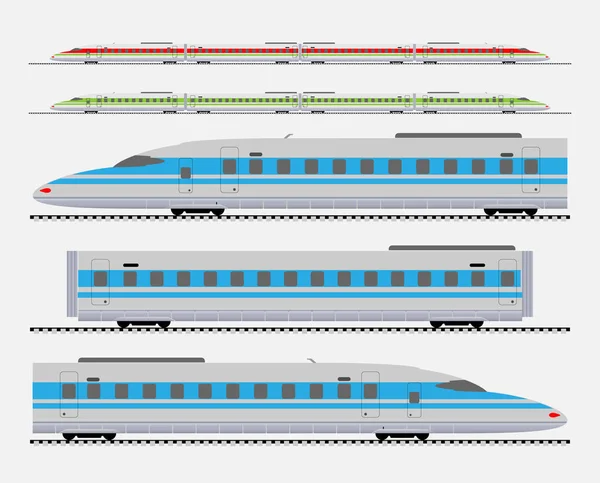 Yolcu tren vektör çizim — Stok Vektör