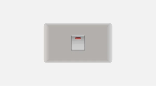 Interrupteur à bouton électrique mural Vector — Image vectorielle