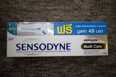 Ürün atış Sensodyn diş macunu. 