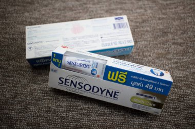 Ürün atış Sensodyn diş macunu. 