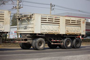 Özel Isuzu damperli kamyon.