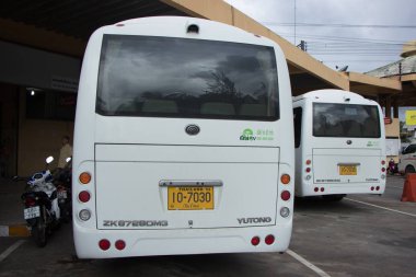 Yutong Mini otobüs. Chiangmai şehir otobüs yeni otobüs