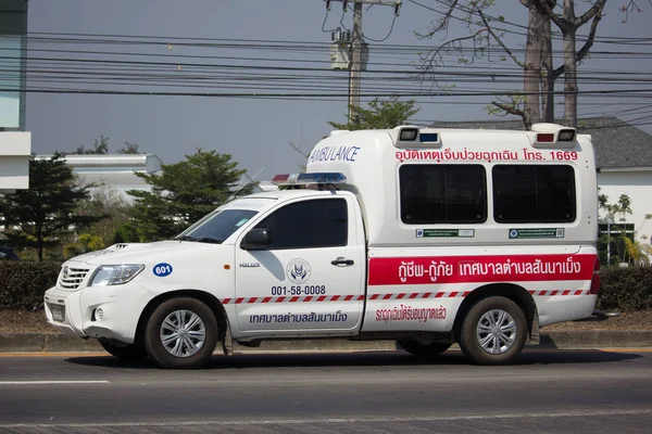 Captador de ambulância da Sannameng subdistrito organani administrativo — Fotografia de Stock