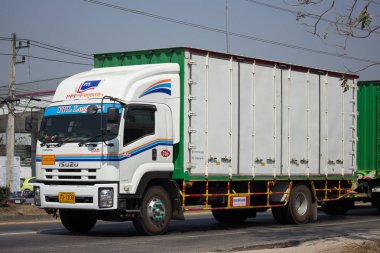 Isuzu Ftz240 konteyner kamyon ve römork Ppl lojistik taşıma.