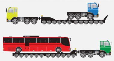 Birçok tekerlek römork ve kamyon için ağır Transportat seti