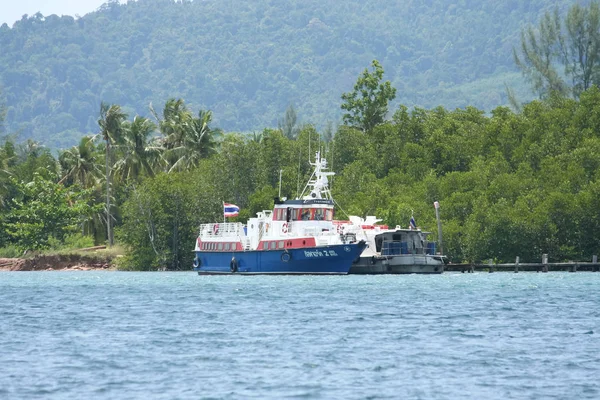 Tyfsjord II Ship at Lanta Ferry Port Near Lanta island — стоковое фото