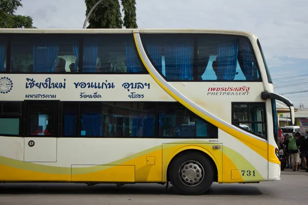Phetprasert tur şirketi. Otobüs rota Ubon ratchathani ve Chi
