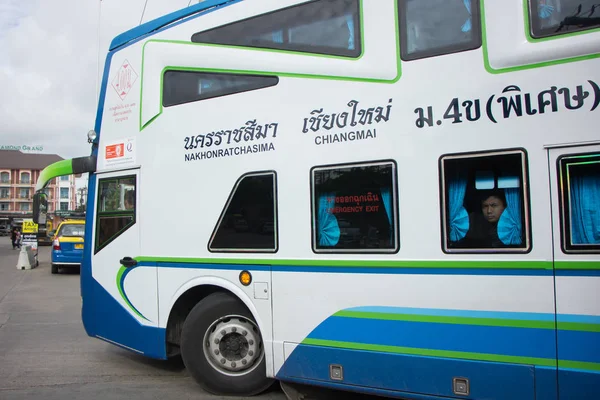 Bezn Bus of Nakhonchai tour company. Route Nakhon ratchasima and — Stock Photo, Image