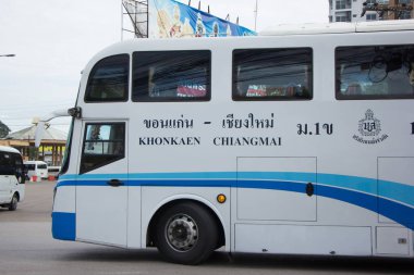 Phuluang tur şirketi otobüs. rota KhonKaen ve Chiangmai.