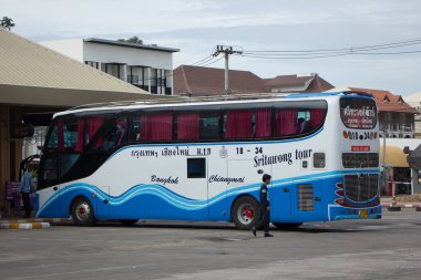 Srithawong tur şirketi otobüs rota Bangkok ve Chiangmai
