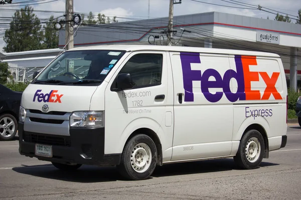 Fedex van logística . — Fotografia de Stock