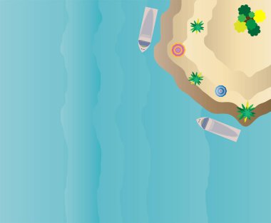 En iyi görünümü tropikal ada deniz ve plaj