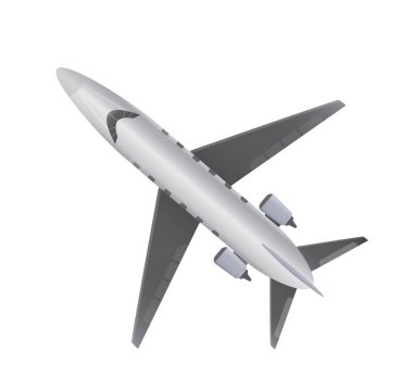 Küçük özel Jet uçağın Üstten Görünüm