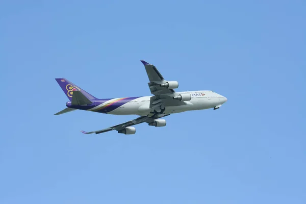 HS-TGB Boeing 747-400 de Thaiairway . — Fotografia de Stock