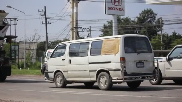 Private Toyota Van. — Stock Video