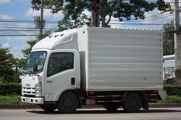 Camión contenedor frío para transporte de hielo —  Fotos de Stock