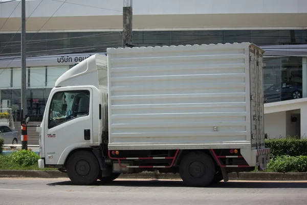 Caminhão de contêiner frio para transporte de gelo — Fotografia de Stock