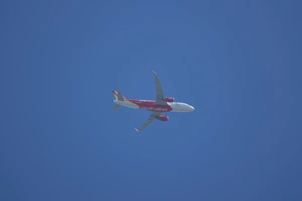 A320-200 da companhia aérea tailandesa Vietjet — Fotografia de Stock