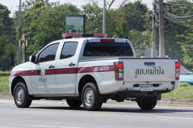 Royal Thai polisinin polis arabası. 