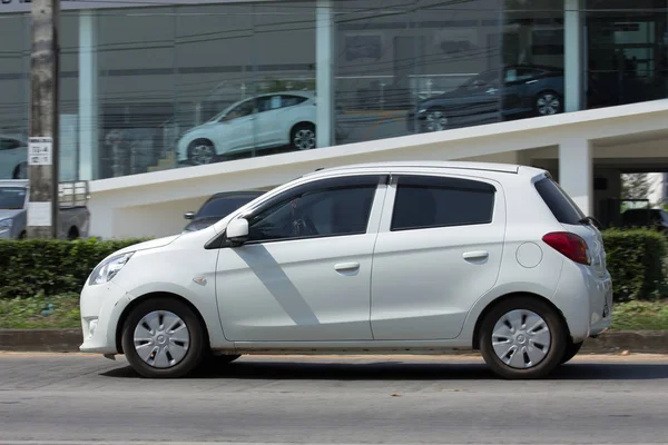 Private Eco car Mitsubishi Mirage — Stock Photo, Image