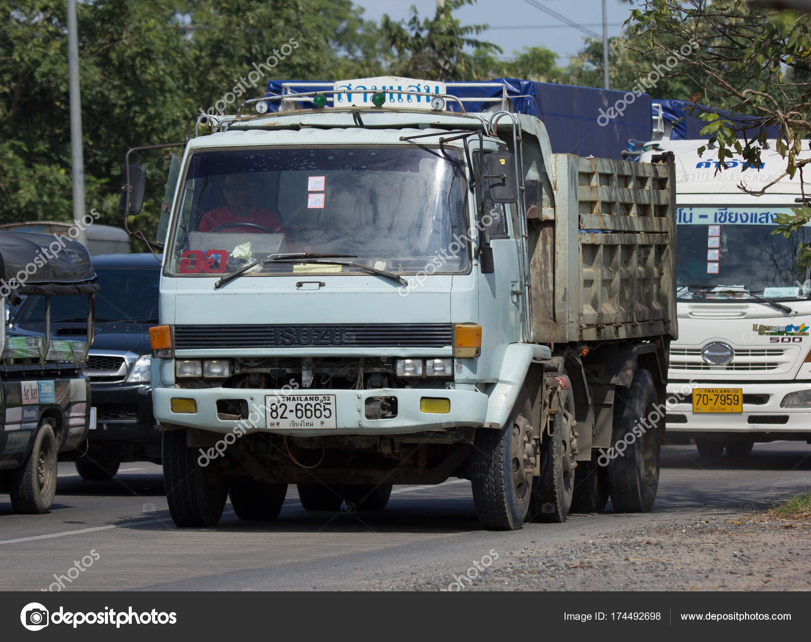 Private Isuzu Dump Truck. Stock Editorial Photo © nitinut380 174492698