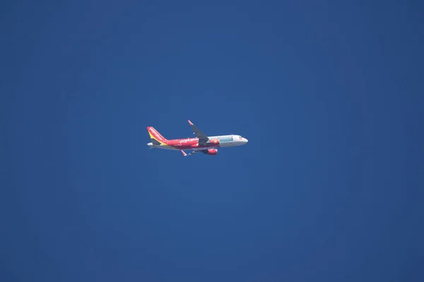 Airbus A320-200-Vietjet légitársaság. — Stock Fotó